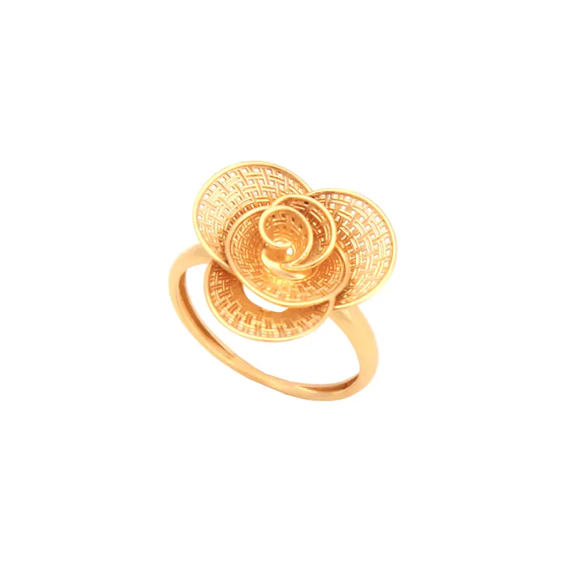 Anel Flor Telado, joia em ouro 18k