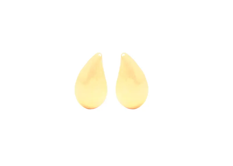 Brinco Gota 10mm, joia em ouro 18k
