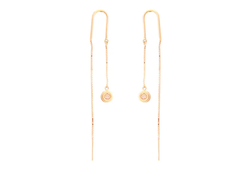 Brinco Canhão de Luz, joia em ouro 18k