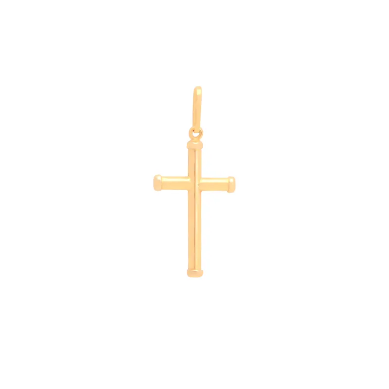 Pingente Cruz Palito, joia em ouro 18k