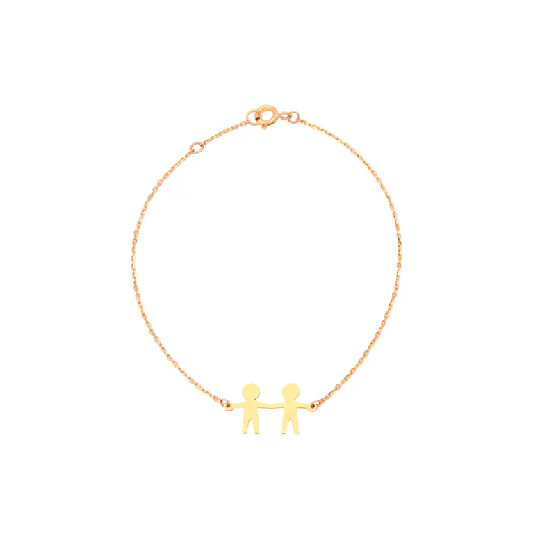 Pulseira Filhos, joia em ouro 18k