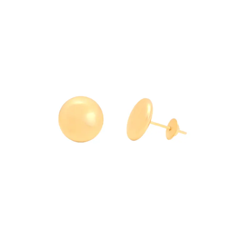 Brinco Lentilha G, joia em ouro 18k
