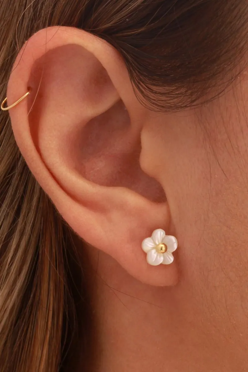 Brinco Flor de Madre Pérola, foto 2