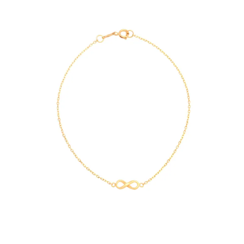 Pulseira Infinito, joia em ouro 18k