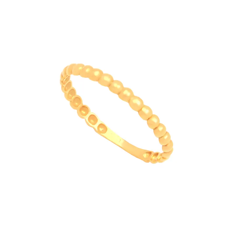 Anel de Bolinhas, joia em ouro 18k