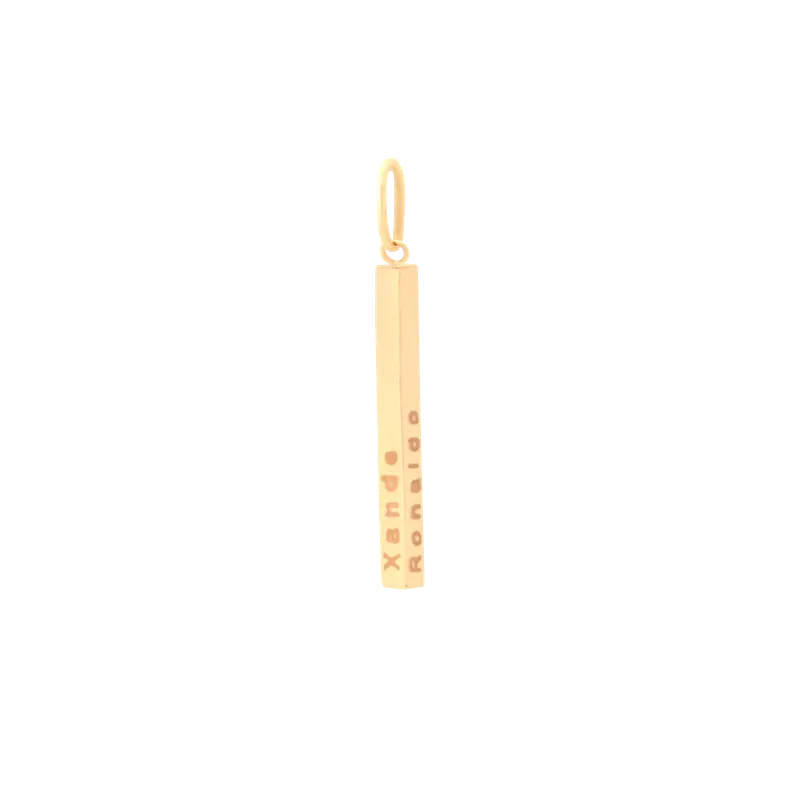 Pingente Family Triangular, joia em ouro 18k