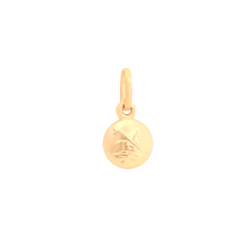 Pingente Agnus Dei, joia em ouro 18k