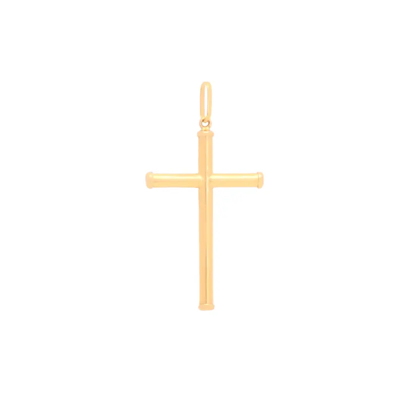 Pingente Cruz Palito Grande, joia em ouro 18k