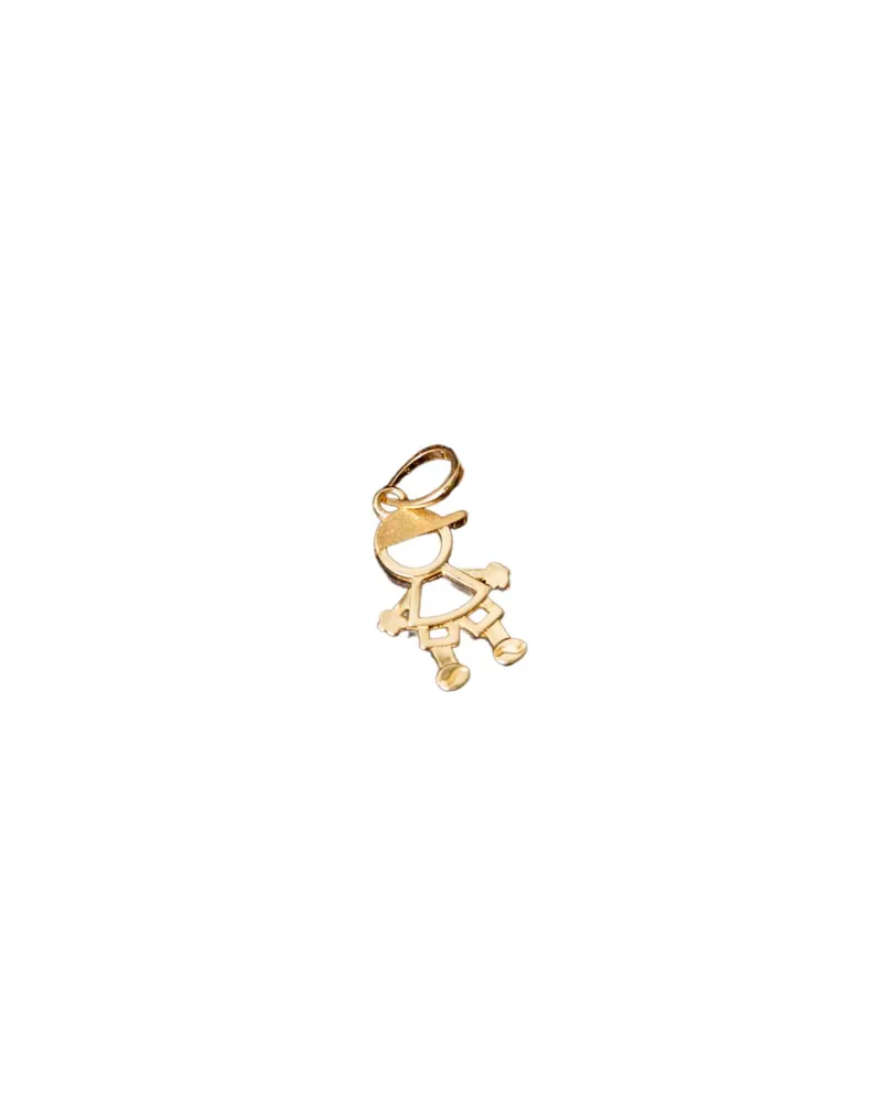 Pingente Menino, joia em ouro 18k