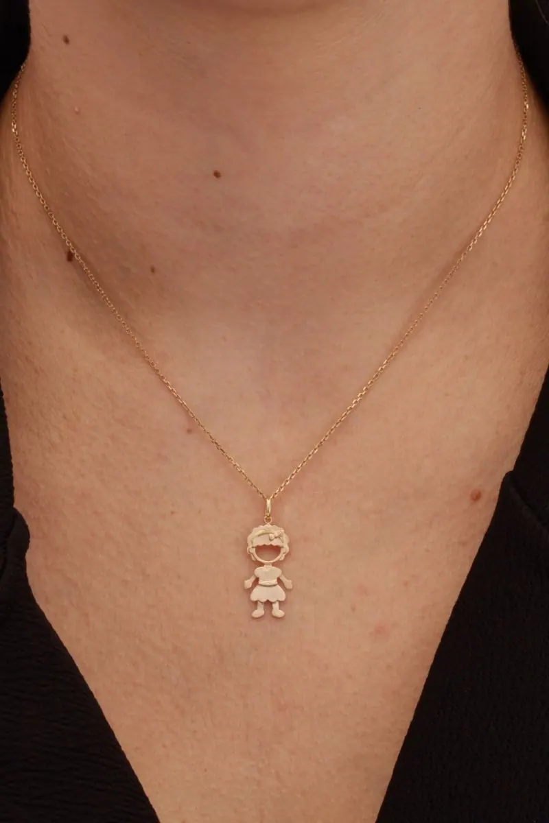 Pingente Boneca Cachos, foto 2