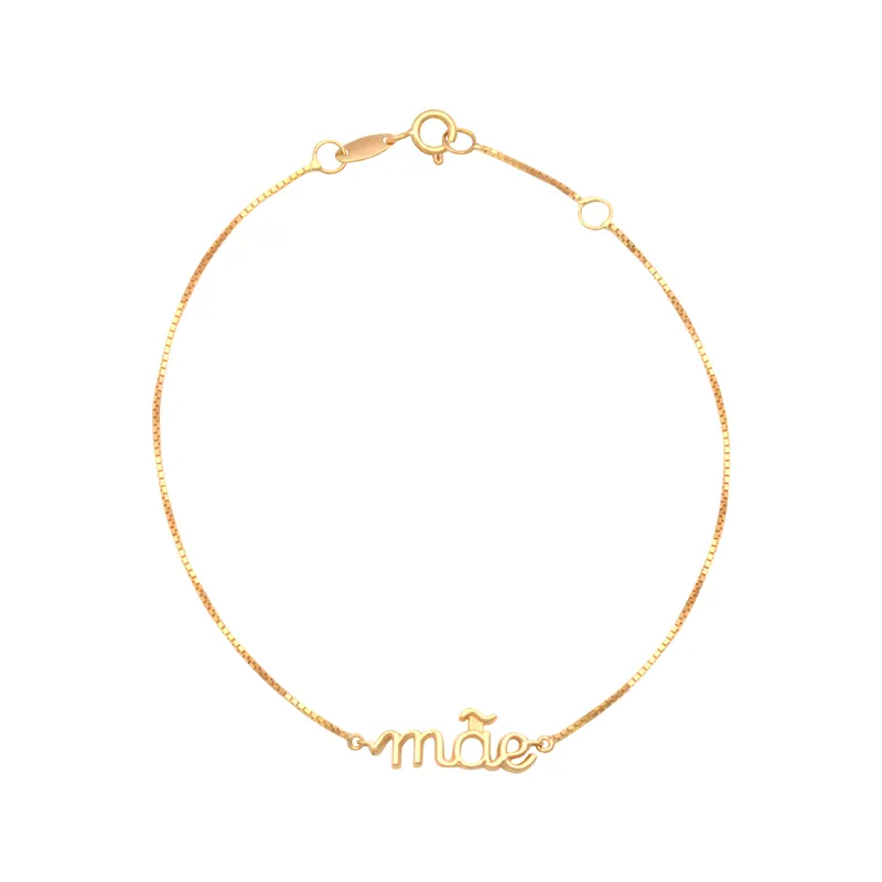 Pulseira Manuscrita 3, joia em ouro 18k